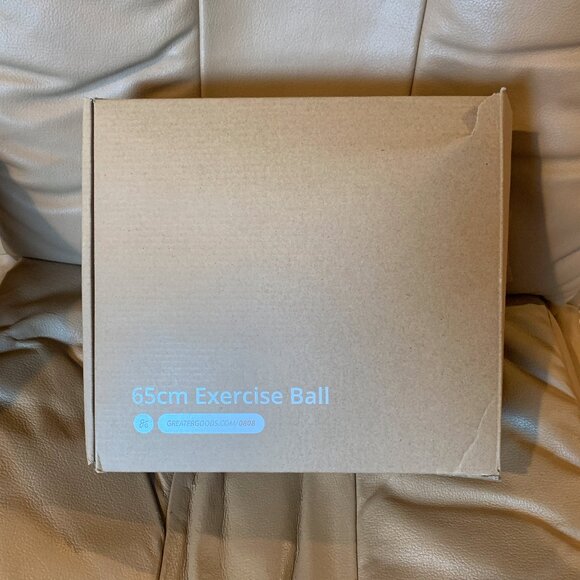 GREATER GOODS 65 CM EXERCISE BALL, MODEL # 0813, PRUSSIAN BLUE - Picture 2 of 5